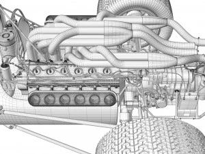 Ferrari F1 312 1966 3D Model