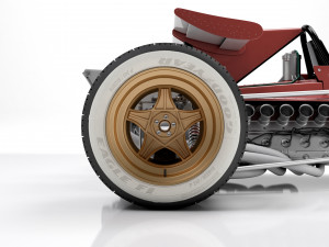 Ferrari F1 312 B 1970 3D Model