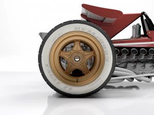 Ferrari F1 312 B 1970 3D Model