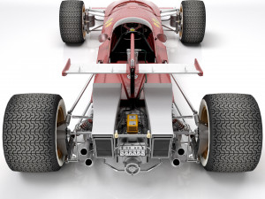 Ferrari F1 312 B 1970 3D Model