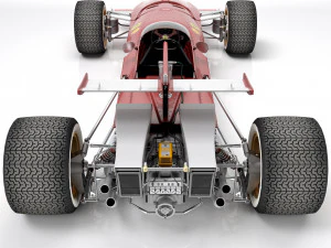 Ferrari F1 312 B 1970 3D Model