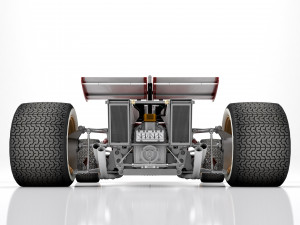Ferrari F1 312 B 1970 3D Model