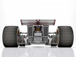 Ferrari F1 312 B 1970 3D Model