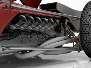 Ferrari F1 312 B 1970 3D Model
