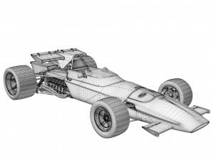Ferrari F1 312 B 1970 3D Model