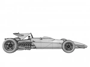Ferrari F1 312 B 1970 3D Model