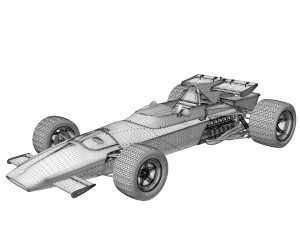 Ferrari F1 312 B 1970 3D Model