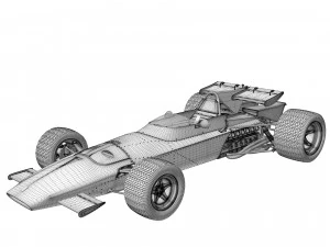 Ferrari F1 312 B 1970 3D Model