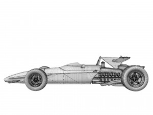 Ferrari F1 312 B 1970 3D Model