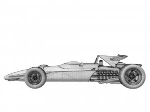 Ferrari F1 312 B 1970 3D Model