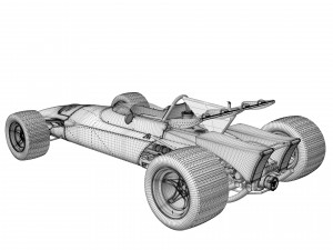 Ferrari F1 312 B 1970 3D Model