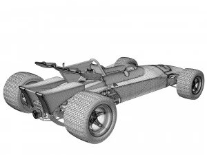Ferrari F1 312 B 1970 3D Model
