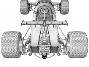 Ferrari F1 312 B 1970 3D Model
