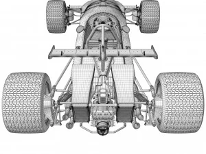 Ferrari F1 312 B 1970 3D Model