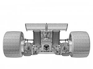 Ferrari F1 312 B 1970 3D Model