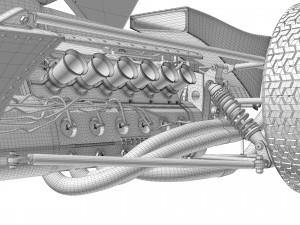 Ferrari F1 312 B 1970 3D Model