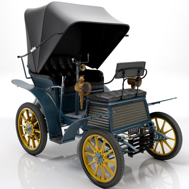 Fiat 3-5 HP 1899 3Dモデル .c4d .max .obj .3ds .fbx .stl .blend 