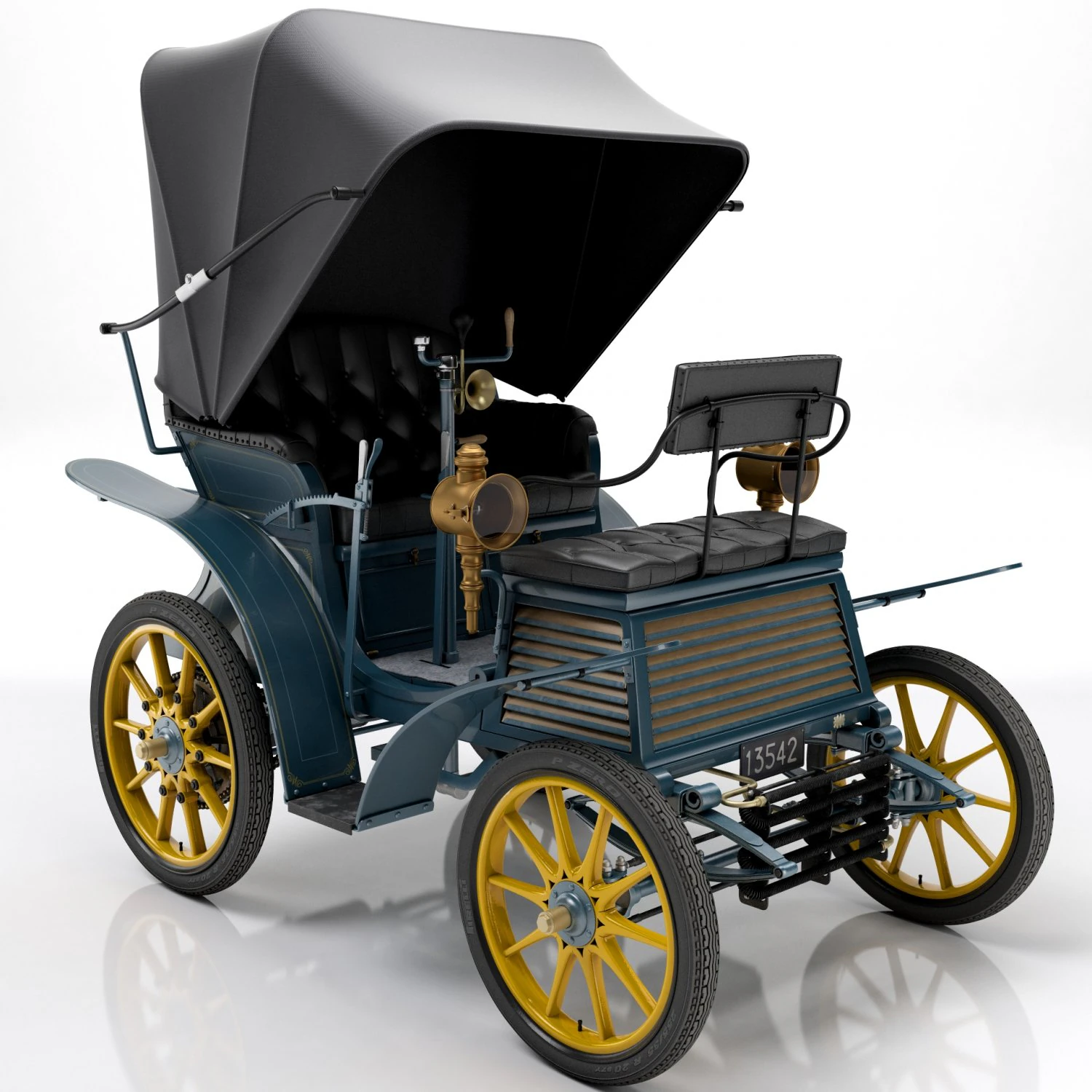 Fiat 3-5 HP 1899 3D Model .c4d .max .obj .3ds .fbx .stl .blend 