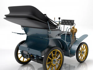 Fiat 3-5 HP 1899 3D Model