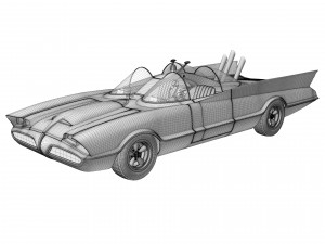 Batmobile 1966 3D Модель
