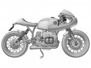 Cafe Racer R80 Motorcycle Modelo 3D