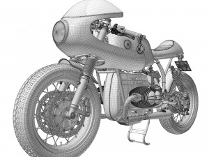 Cafe Racer R80 Motorcycle Modelo 3D