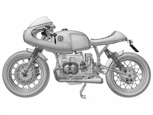 Cafe Racer R80 Motorcycle Modelo 3D