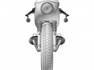 Cafe Racer R80 Motorcycle Modelo 3D