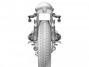 Cafe Racer R80 Motorcycle Modelo 3D