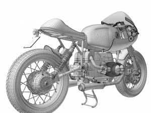 Cafe Racer R80 Motorcycle Modelo 3D