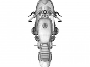 Cafe Racer R80 Motorcycle Modelo 3D