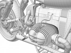 Cafe Racer R80 Motorcycle Modelo 3D