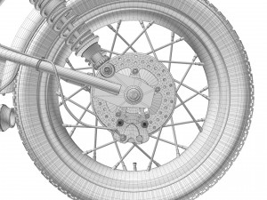 Cafe Racer R80 Motorcycle Modelo 3D