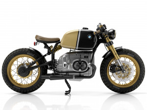 Cafe Racer R80 Motorcycle 3D Model