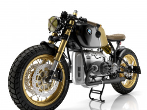 Cafe Racer R80 Motorcycle 3D Model