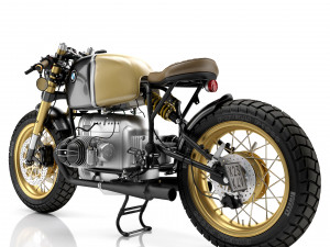 Cafe Racer R80 Motorcycle 3D Model