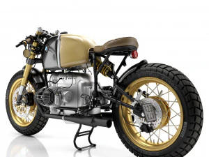 Cafe Racer R80 Motorcycle 3D Model