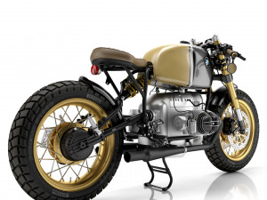 Cafe Racer R80 Motorcycle 3D Model