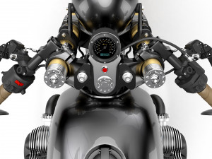 Cafe Racer R80 Motorcycle 3D Model