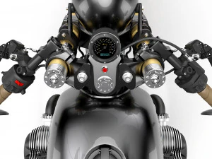 Cafe Racer R80 Motorcycle 3D Model