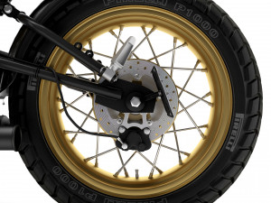 Cafe Racer R80 Motorcycle 3D Model