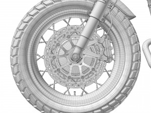 Cafe Racer R80 Motorcycle 3D Model