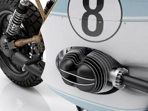Cafe Racer R80 Motocicleta Modelo 3D