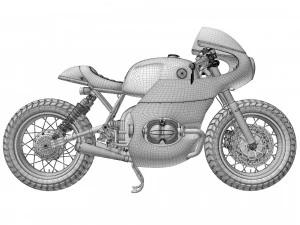 Cafe Racer R80 Motocicleta Modelo 3D