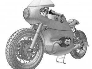 Cafe Racer R80 Motocicleta Modelo 3D