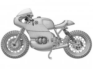 Cafe Racer R80 Motocicleta Modelo 3D
