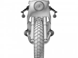 Cafe Racer R80 Motocicleta Modelo 3D
