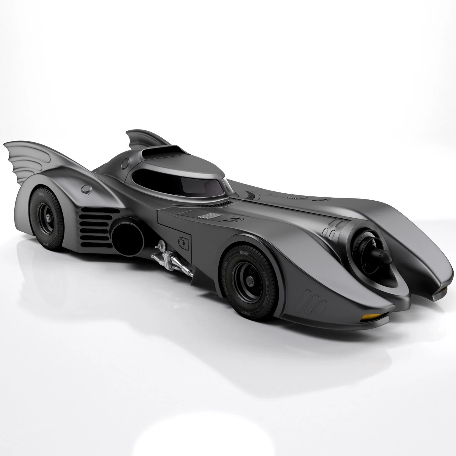 Batmobile 1989 3D Model .c4d .max .obj .3ds .fbx .stl .blend 