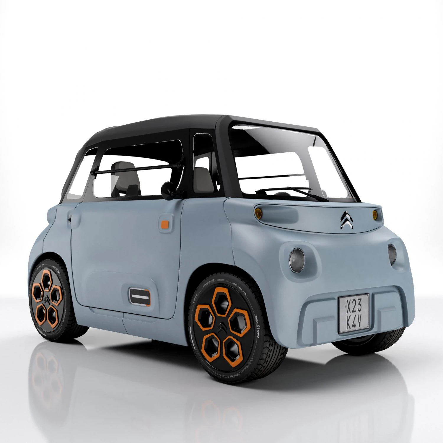 Citroen Ami 2021 3D Model .c4d .max .obj .3ds .fbx .stl .blend
