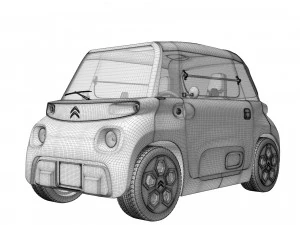 Citroen Ami 2021 3D Model
